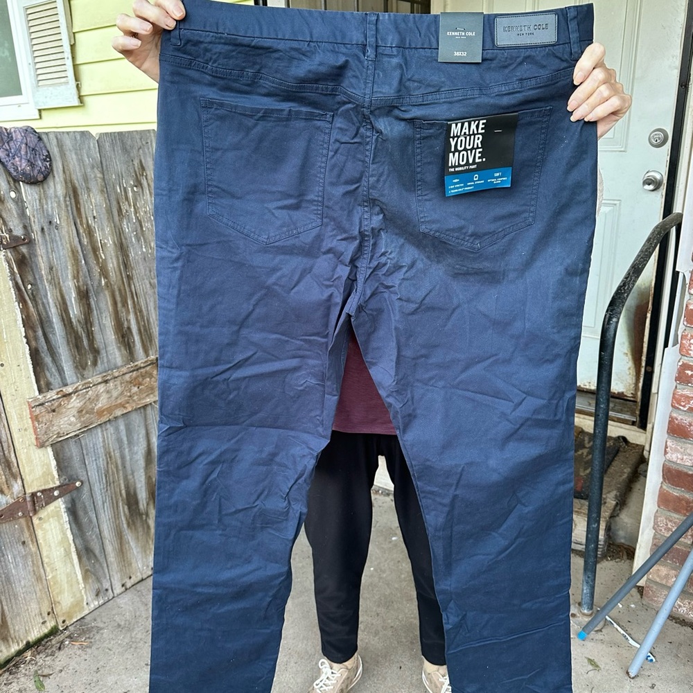Kenneth Cole Men's Navy Blue Jeans